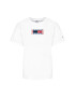 Tommy Jeans Tričko Timeless Flag DW0DW09924 Biela Relaxed Fit - Pepit.sk