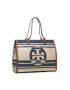 Tory Burch Kabelka Ella Jacquard Stripe Tote 88083 Béžová - Pepit.sk