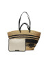 Tory Burch Kabelka Ella Striped Straw Basket Tote 135737 Béžová - Pepit.sk