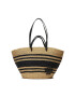 Tory Burch Kabelka Ella Striped Straw Basket Tote 135737 Béžová - Pepit.sk