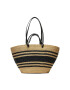 Tory Burch Kabelka Ella Striped Straw Basket Tote 135737 Béžová - Pepit.sk