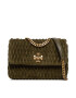 Tory Burch Kabelka Kira Suede Ruched Small Convertible Shoulder Bag 139632 Kaki - Pepit.sk