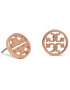 Tory Burch Náušnice Logo Circle Stud Earring 11165518 Zlatá - Pepit.sk