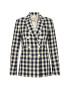 Tory Burch Sako Linen Gingham Blazer 79846 Farebná Regular Fit - Pepit.sk