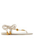 Tory Burch Sandále Capri Flat Lace Up Sandal 80044 Béžová - Pepit.sk