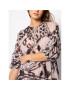 Trussardi Koktejlové šaty Long Fil Coupe Butterfly Print 56D00350 Hnedá Regular Fit - Pepit.sk