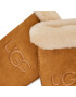 Ugg Dámske rukavice Sheepskin Embroider Mitten 20932 Hnedá - Pepit.sk