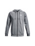 Under Armour Mikina UA Essential Fleece FZ Hood 1373881 Sivá Regular Fit - Pepit.sk