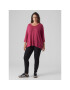 Vero Moda Curve Blúzka Brianna 10297287 Červená Regular Fit - Pepit.sk