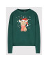 Vero Moda Mikina Reindeer 10262925 Zelená Relaxed Fit - Pepit.sk