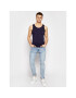 Versace Tank top Canotta AUU04022 Tmavomodrá Slim Fit - Pepit.sk