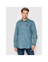 Wrangler džínsová košeľa Ls Workshirt W5D1BKH99 Modrá Regular Fit - Pepit.sk