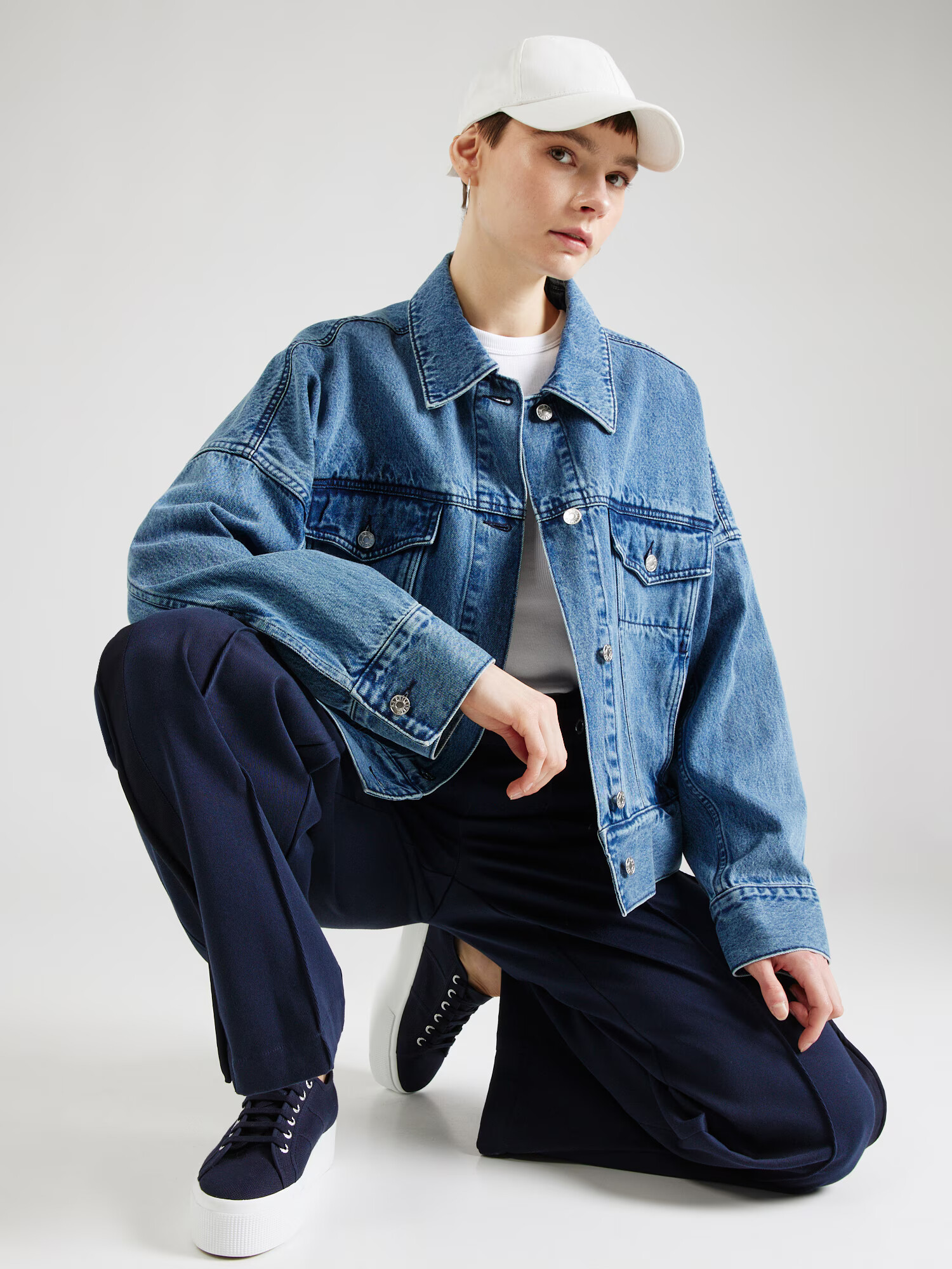 3.1 Phillip Lim Prechodná bunda modrá denim - Pepit.sk