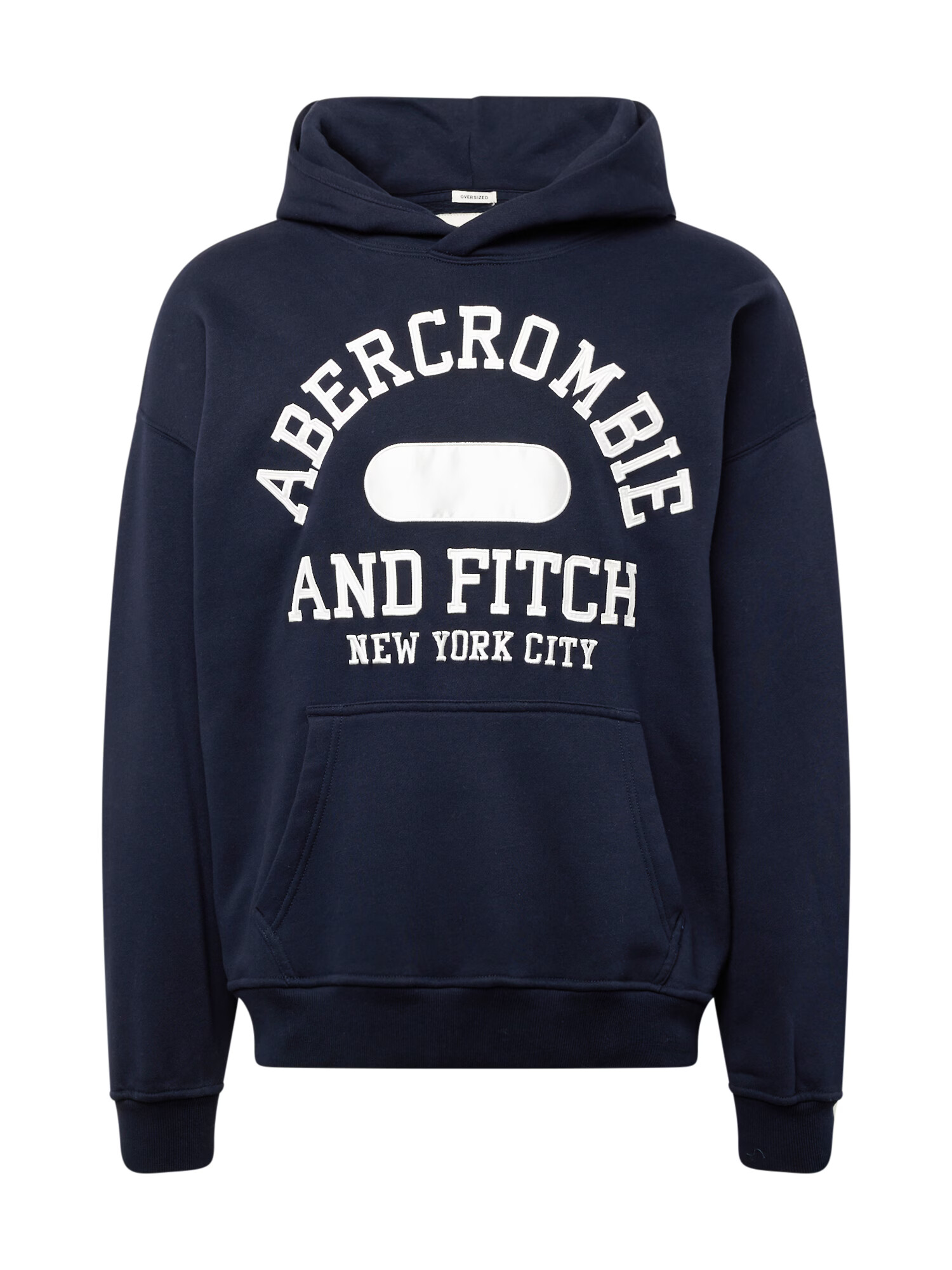 Abercrombie & Fitch Mikina námornícka modrá / šedobiela - Pepit.sk