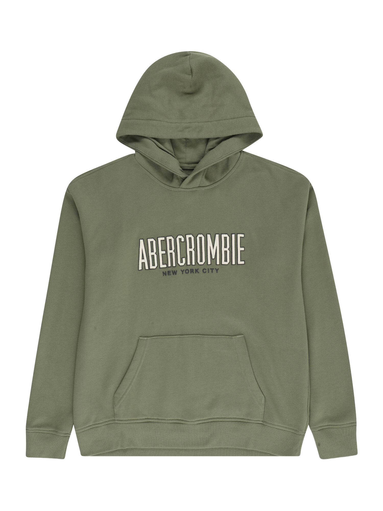 Abercrombie & Fitch Mikina olivová / čierna / šedobiela - Pepit.sk