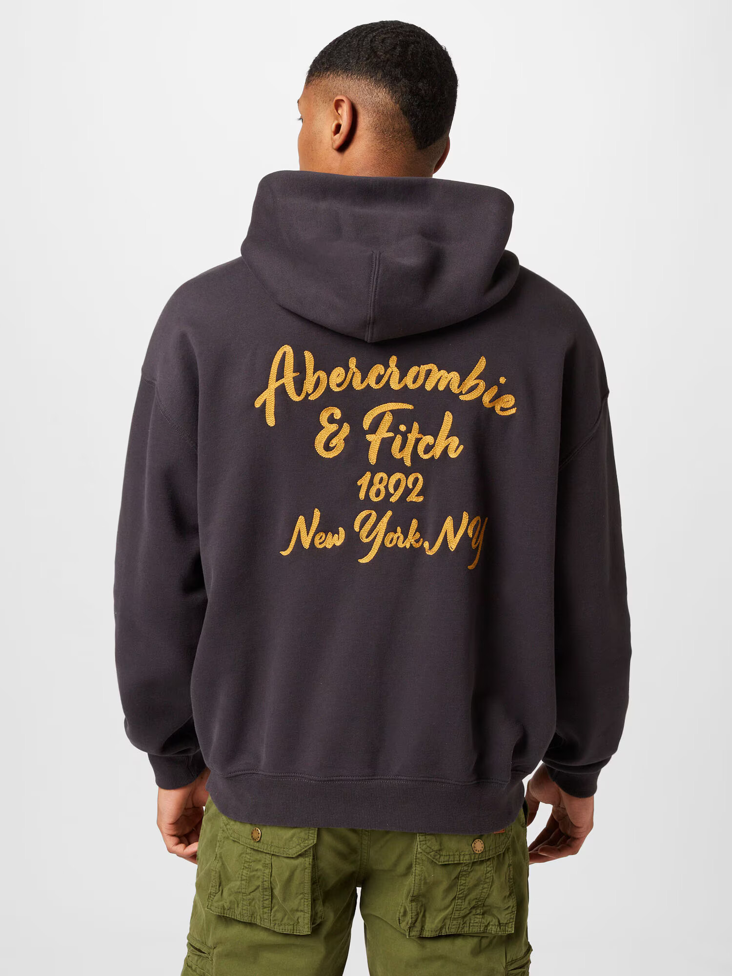 Abercrombie & Fitch Mikina zlatá žltá / antracitová - Pepit.sk