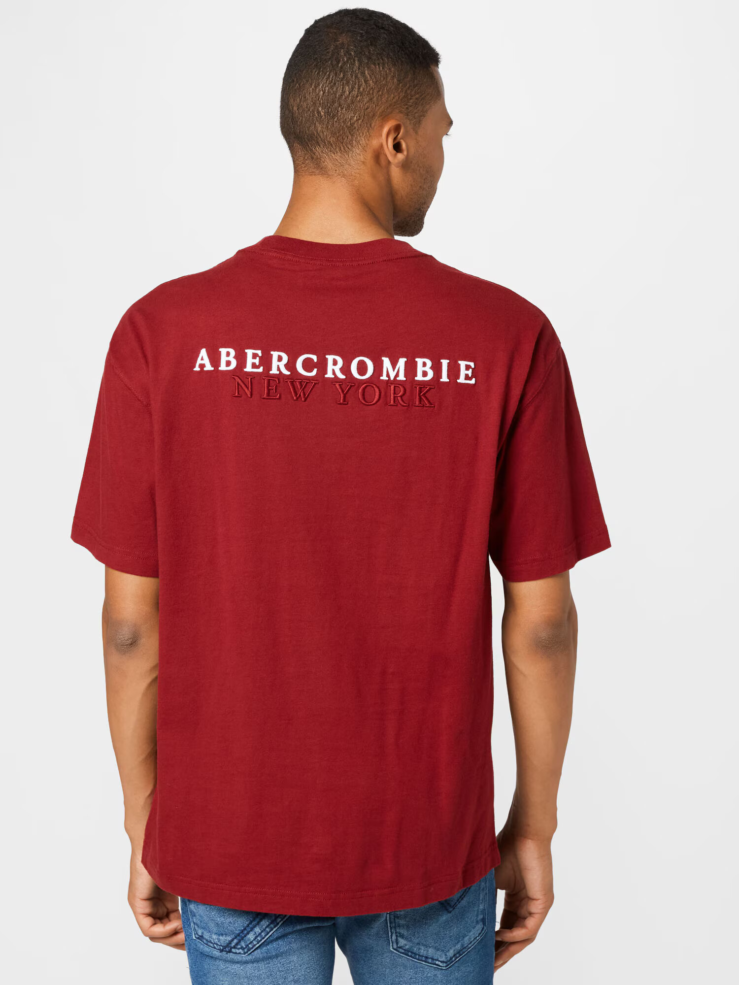 Abercrombie & Fitch Tričko červená / biela - Pepit.sk