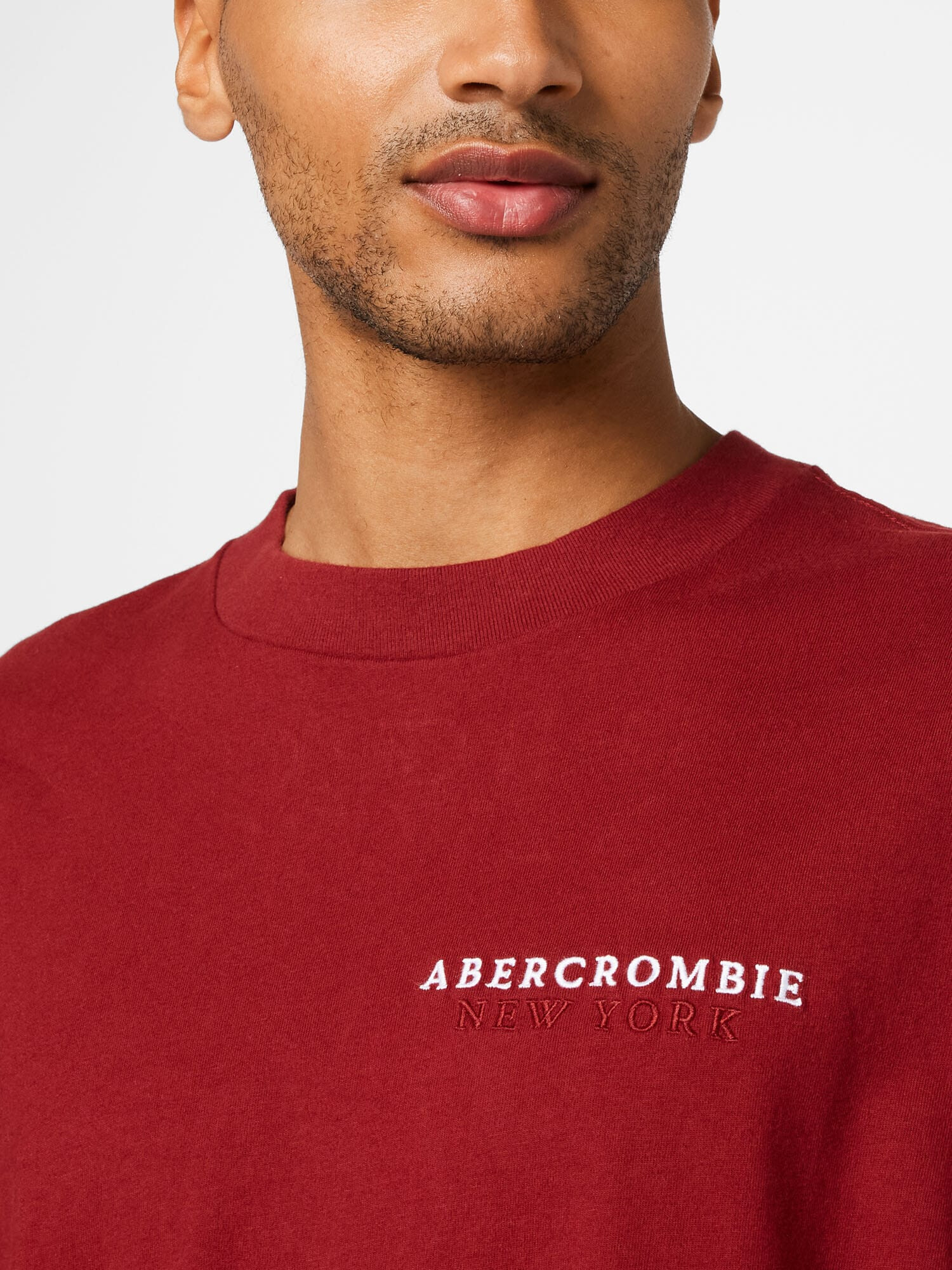 Abercrombie & Fitch Tričko červená / biela - Pepit.sk