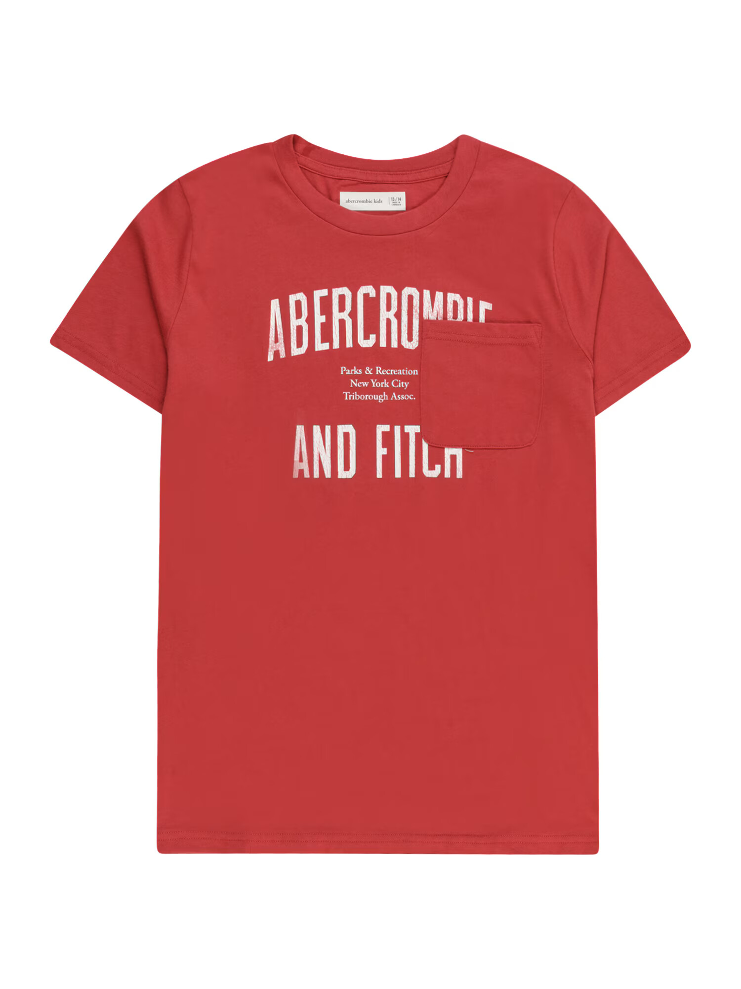 Abercrombie & Fitch Tričko červená / biela - Pepit.sk