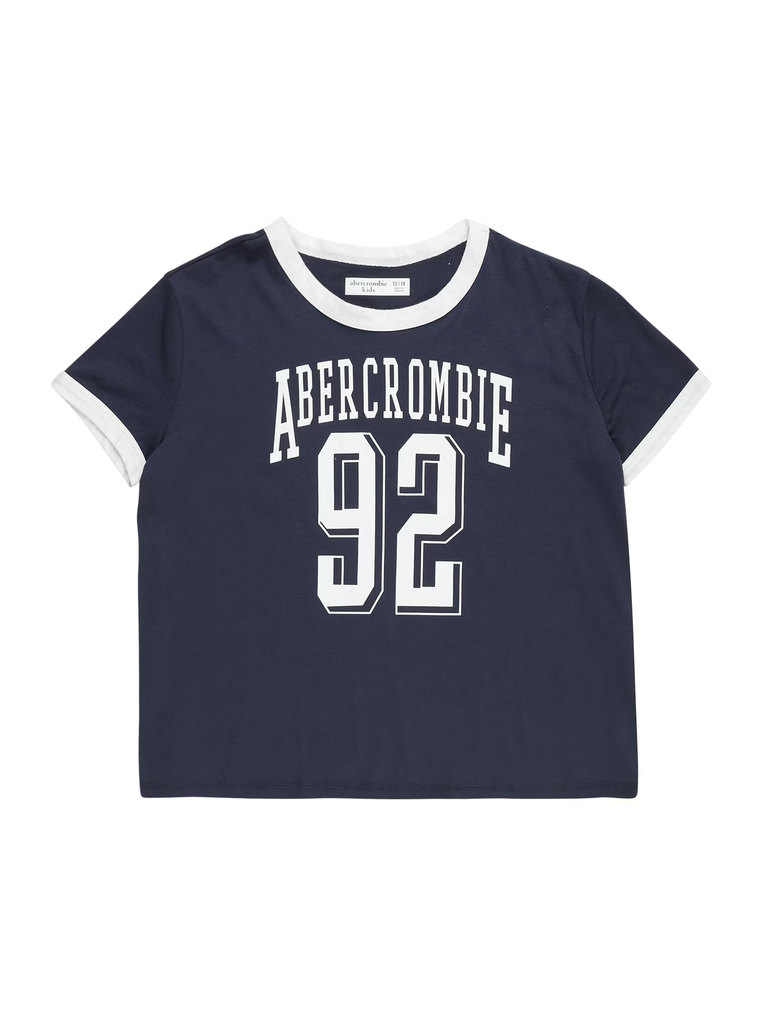 Abercrombie & Fitch Tričko námornícka modrá / biela - Pepit.sk