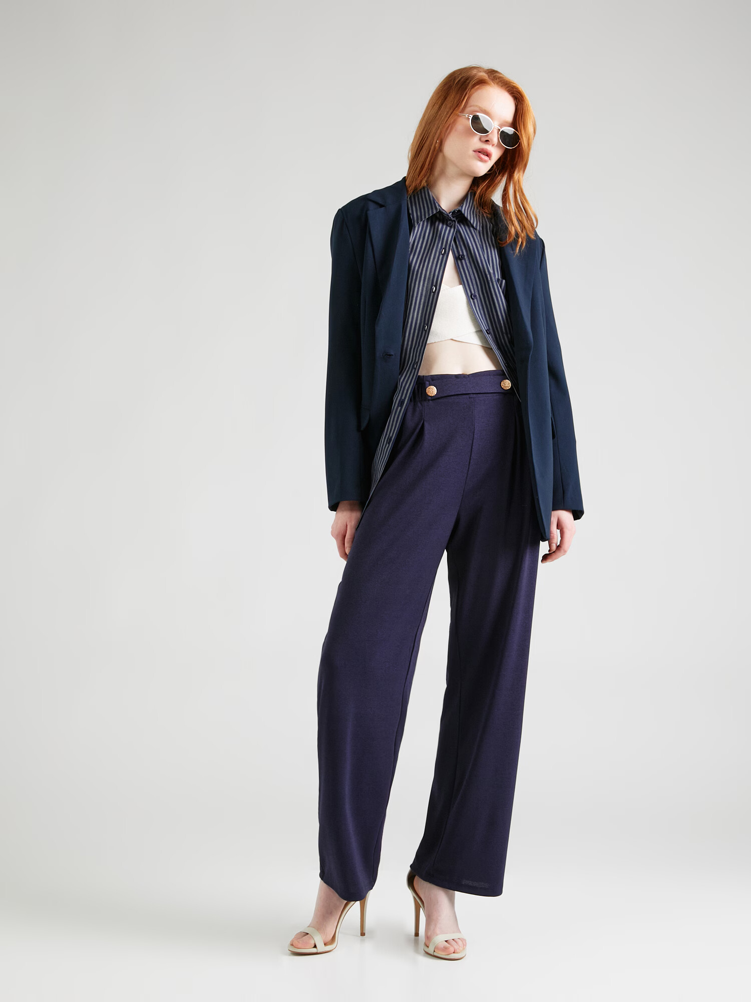 ABOUT YOU Nohavice 'Emely Trousers' tmavomodrá - Pepit.sk