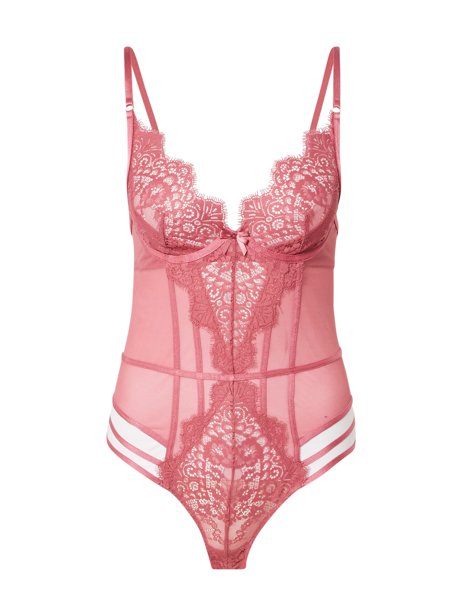 ABOUT YOU x hunkemöller Body 'Rosanne' tmavoružová - Pepit.sk