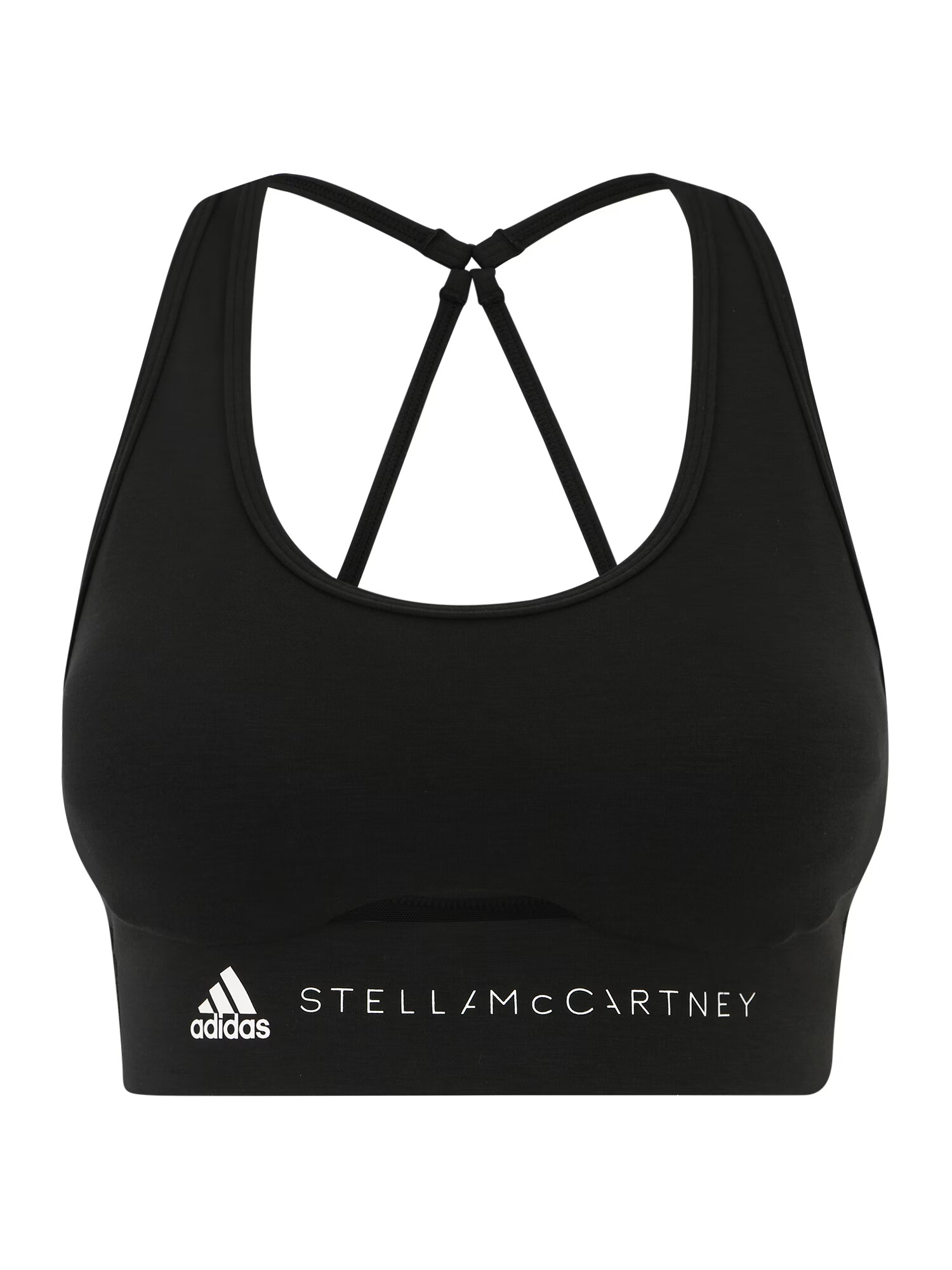 ADIDAS BY STELLA MCCARTNEY Športová podprsenka čierna / biela - Pepit.sk