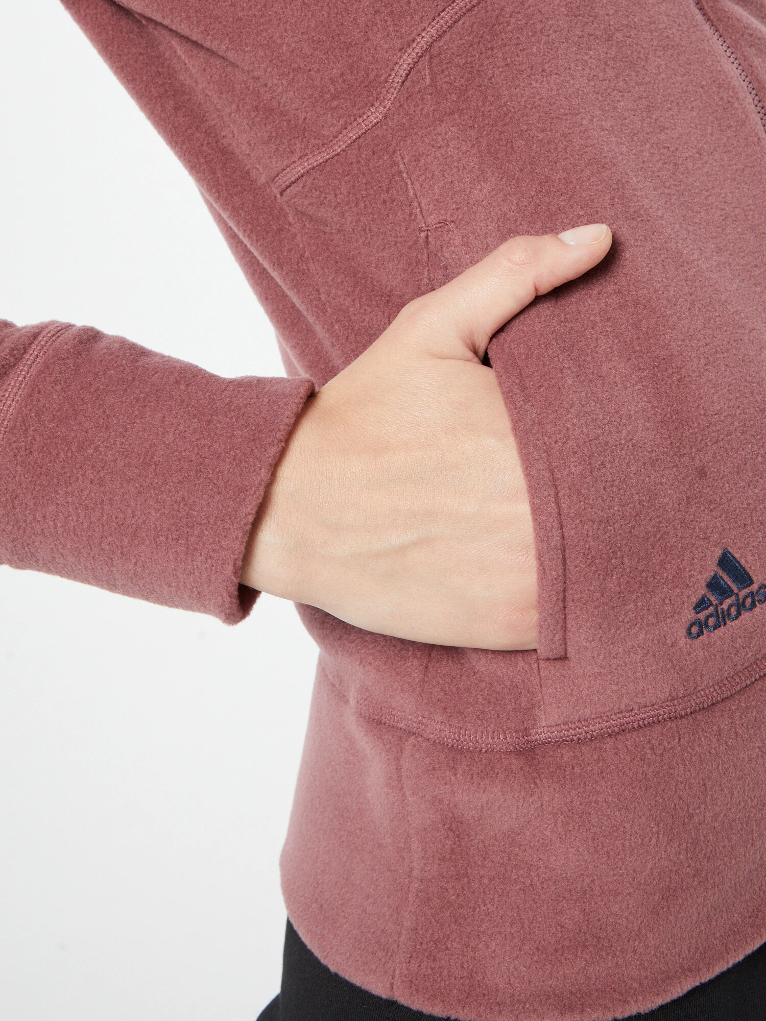 ADIDAS GOLF Funkčná flisová bunda burgundská / čierna - Pepit.sk