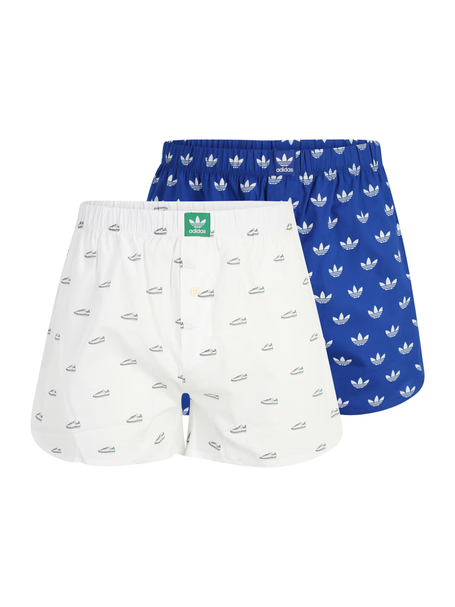 ADIDAS ORIGINALS Boxerky kráľovská modrá / zelená / čierna / biela - Pepit.sk