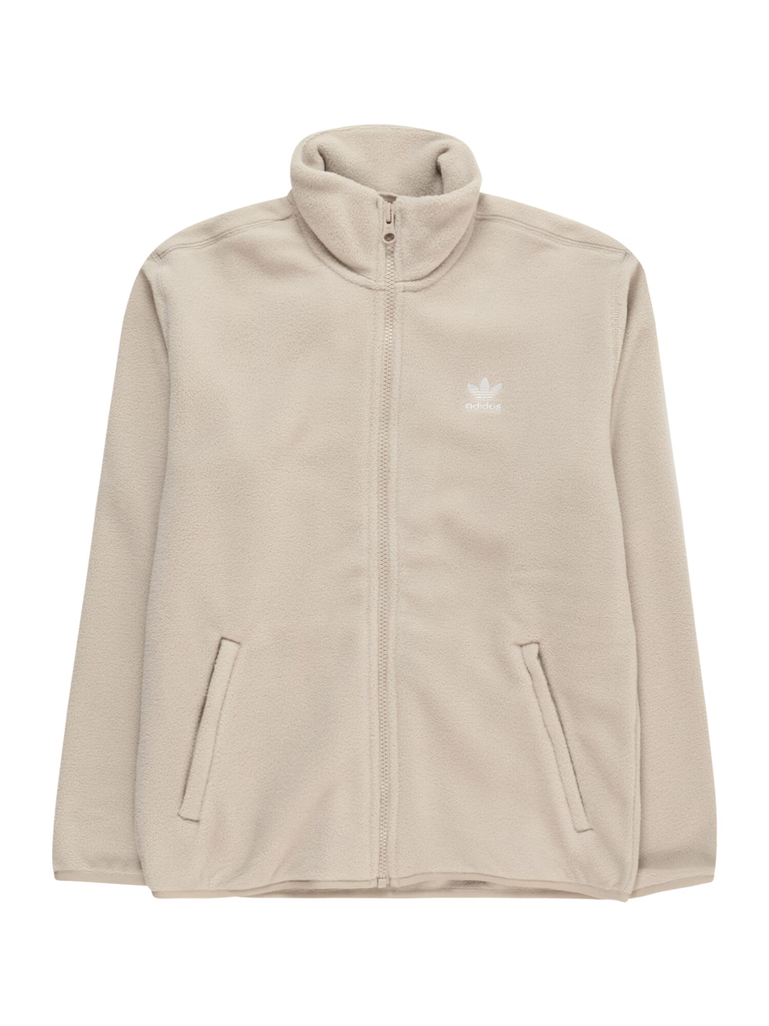 ADIDAS ORIGINALS Flisová bunda 'Fleece' tmavobéžová / biela - Pepit.sk