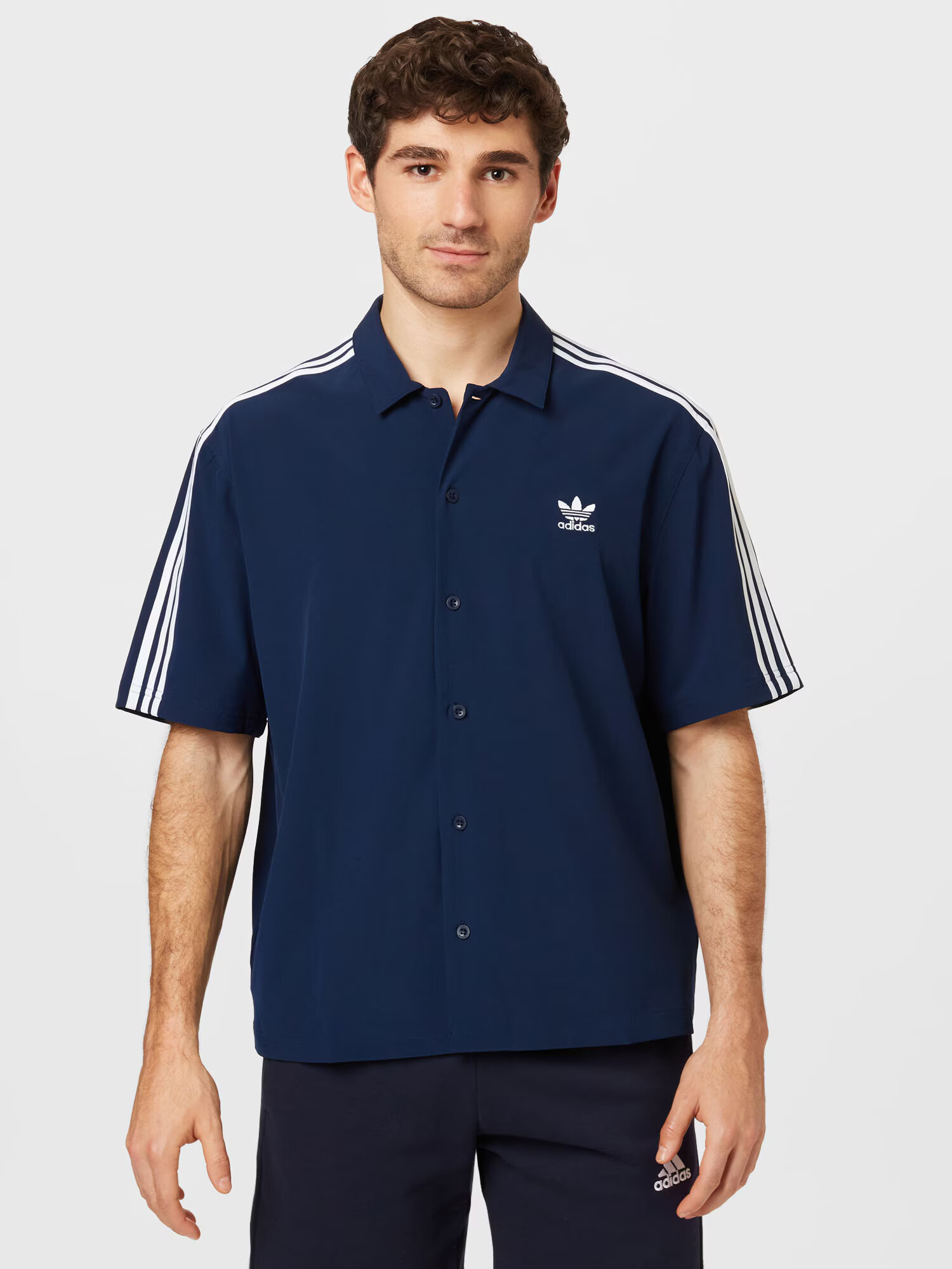 ADIDAS ORIGINALS Košeľa tmavomodrá / biela - Pepit.sk