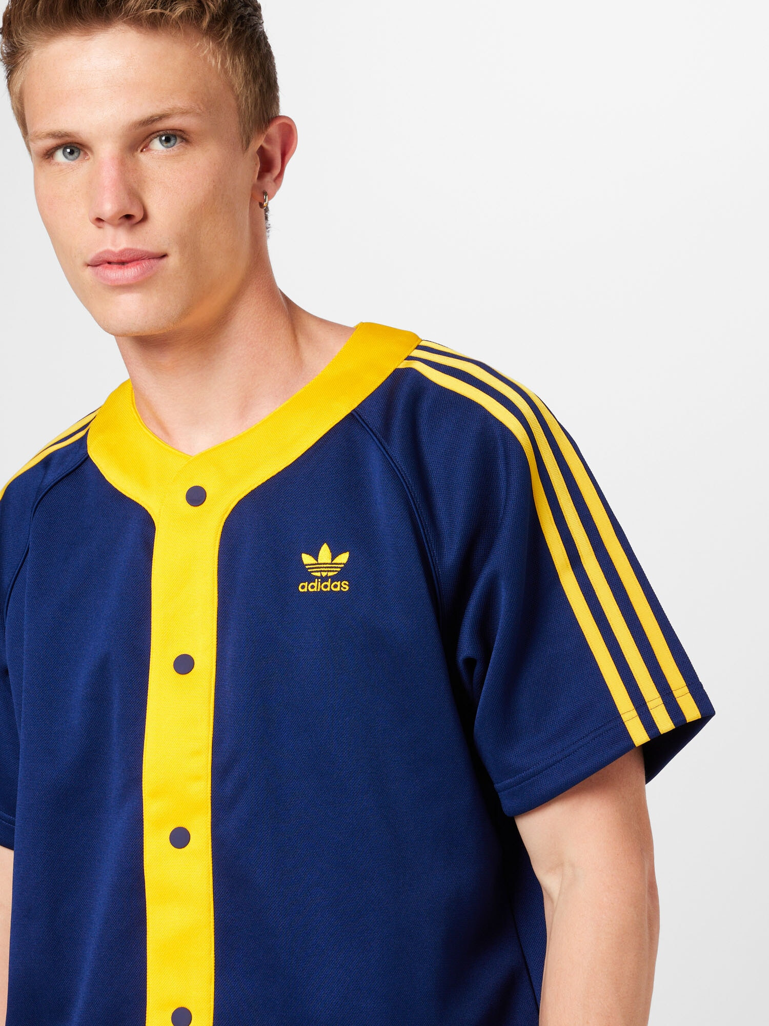 ADIDAS ORIGINALS Košeľa 'Adicolor Classics+' tmavomodrá / šafránová - Pepit.sk