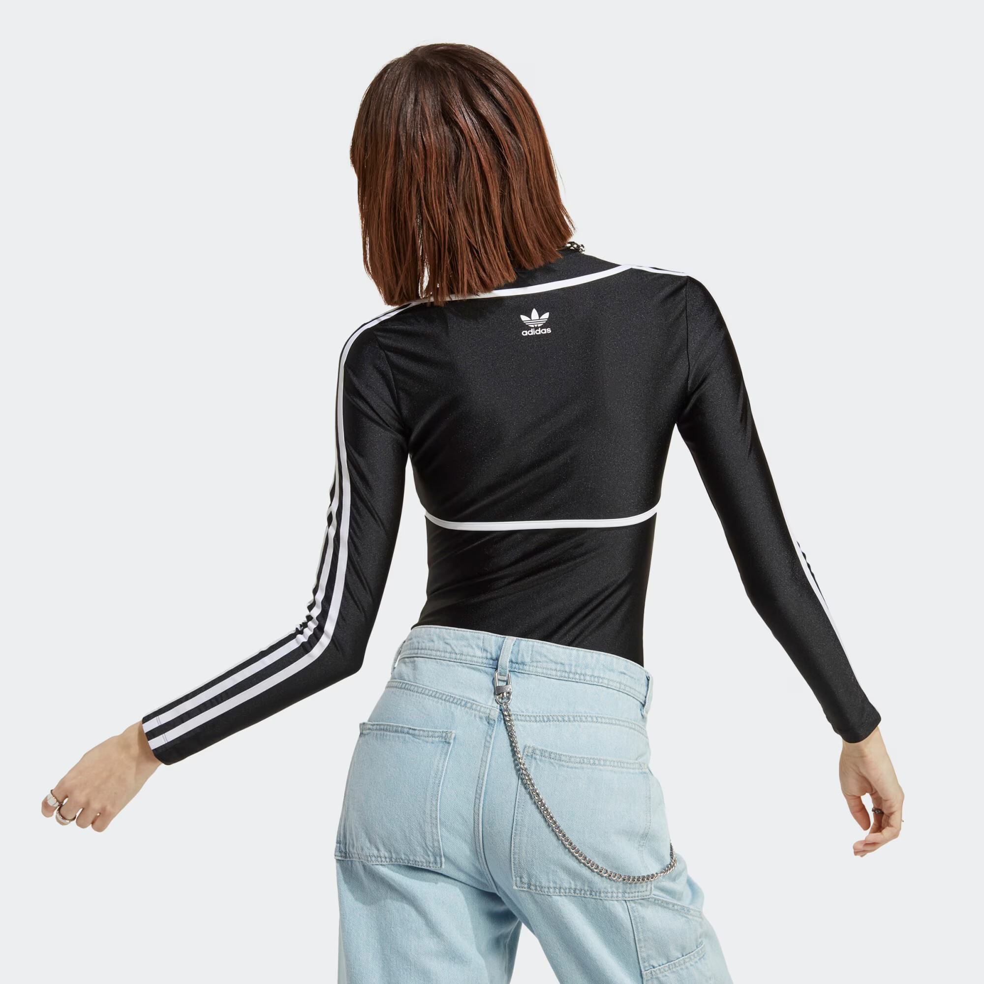 ADIDAS ORIGINALS Košeľové body čierna / biela - Pepit.sk