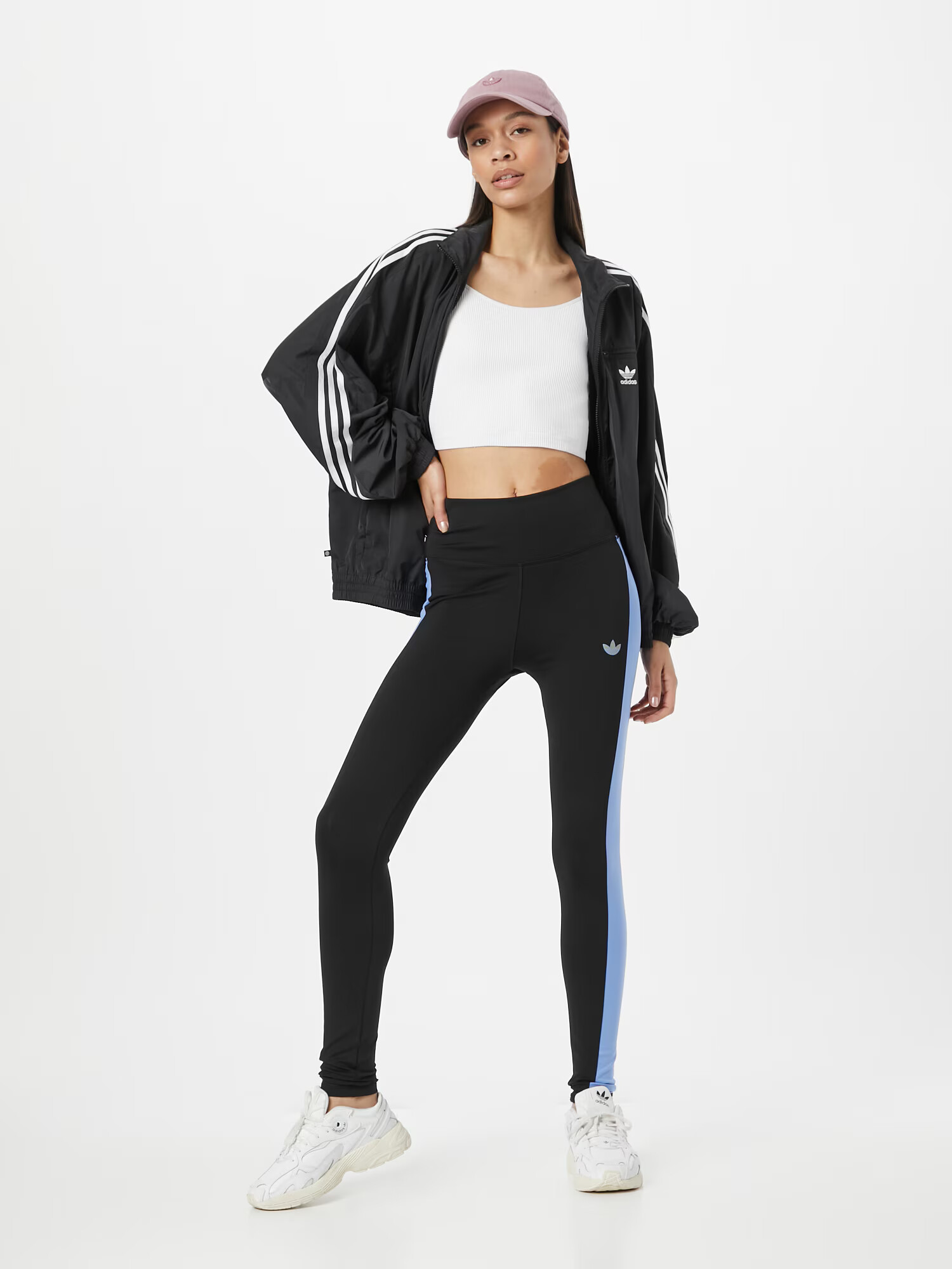 ADIDAS ORIGINALS Legíny žltohnedá / svetlofialová / čierna - Pepit.sk