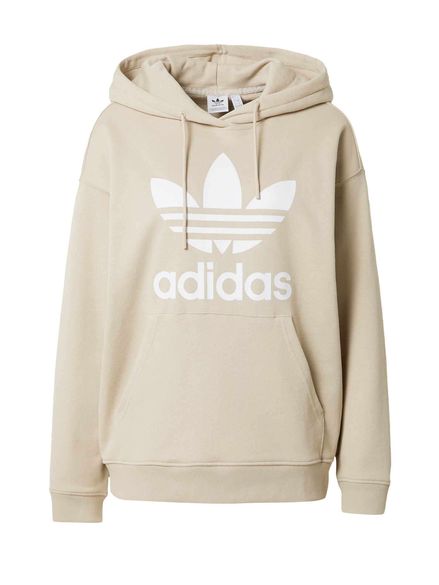 ADIDAS ORIGINALS Mikina 'Trefoil' béžová / biela - Pepit.sk