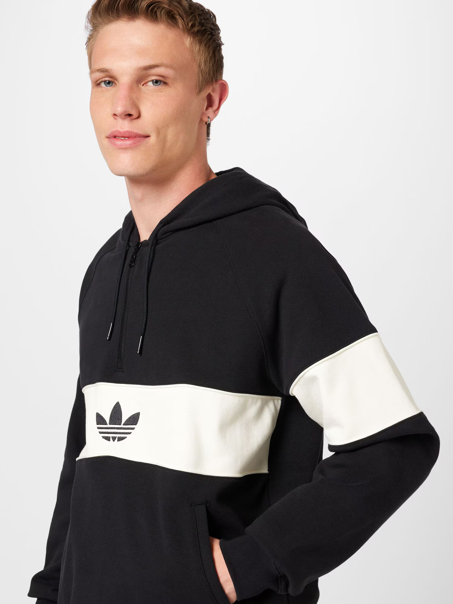 ADIDAS ORIGINALS Mikina 'Hack Ny Cutline' čierna / biela - Pepit.sk