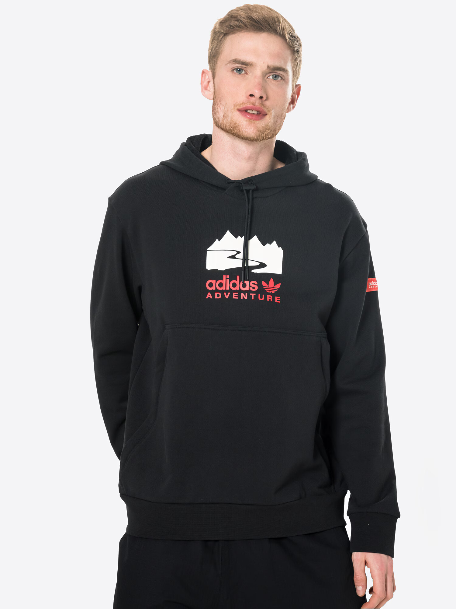 ADIDAS ORIGINALS Mikina grenadínová / čierna / biela - Pepit.sk