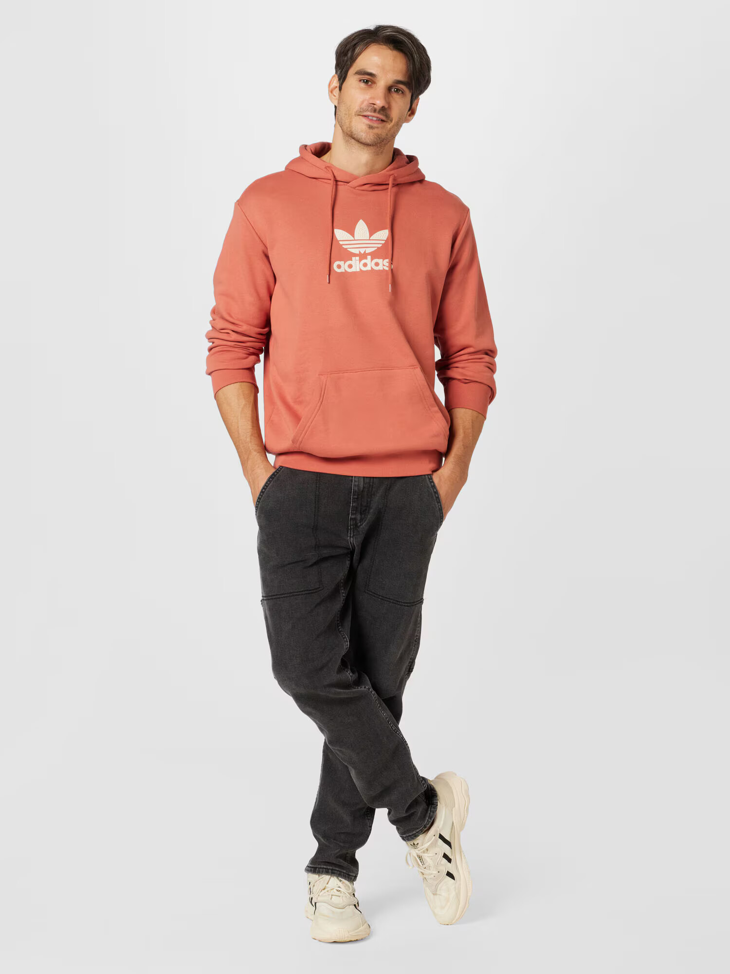 ADIDAS ORIGINALS Mikina krémová / oranžová - Pepit.sk