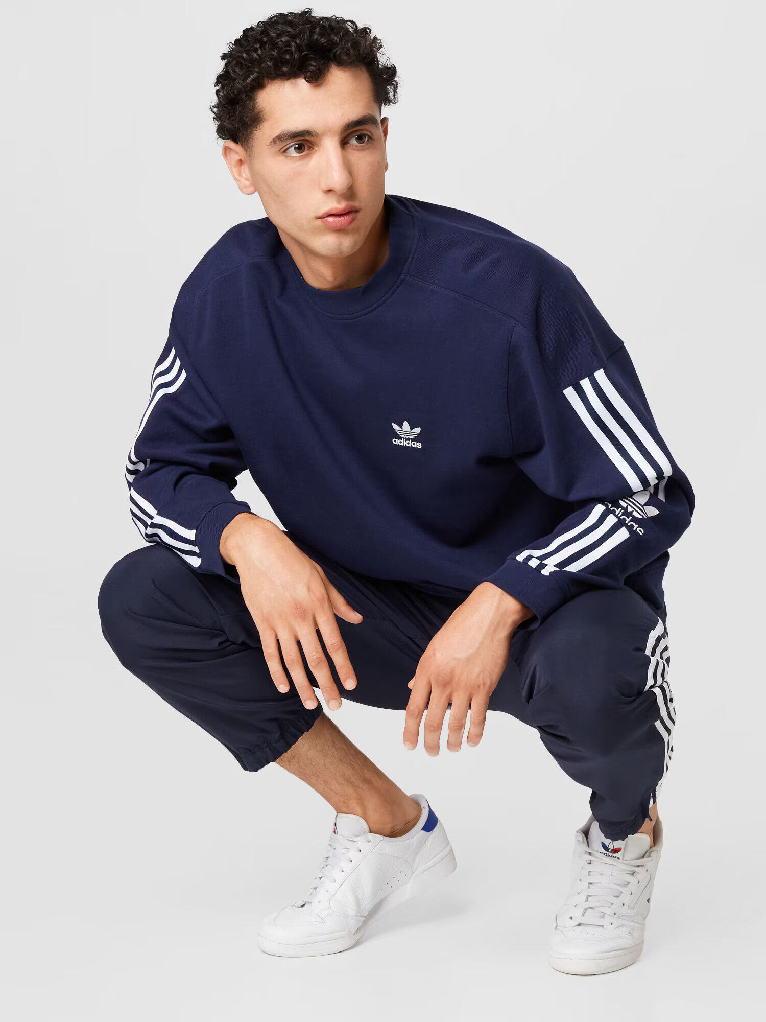 ADIDAS ORIGINALS Mikina námornícka modrá / biela - Pepit.sk