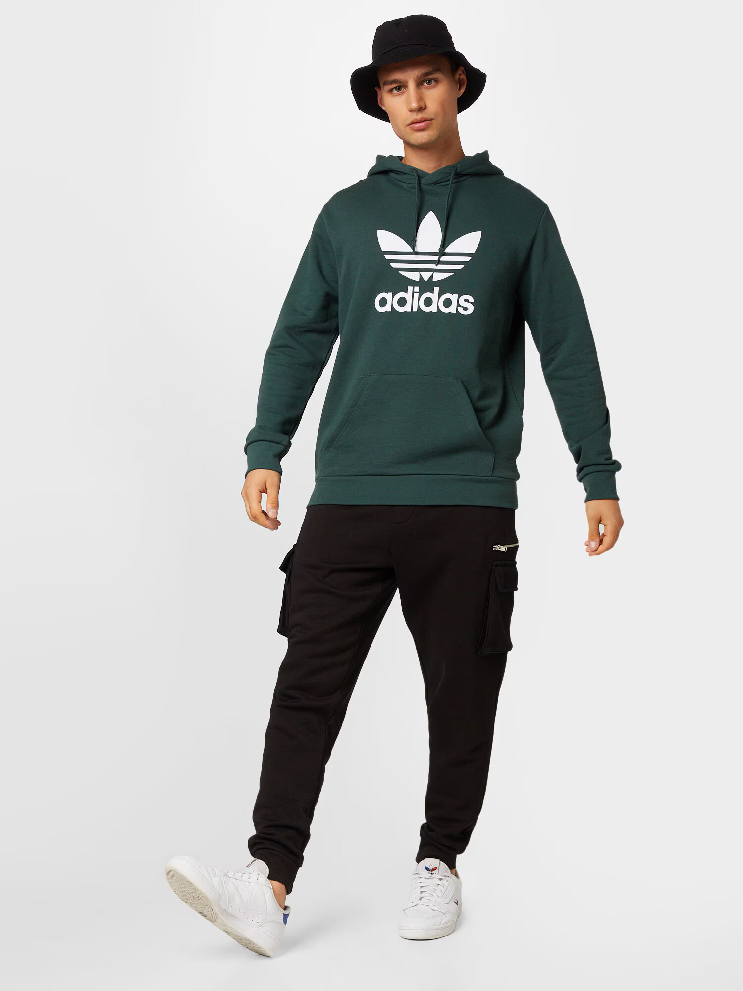 ADIDAS ORIGINALS Mikina smaragdová / biela - Pepit.sk