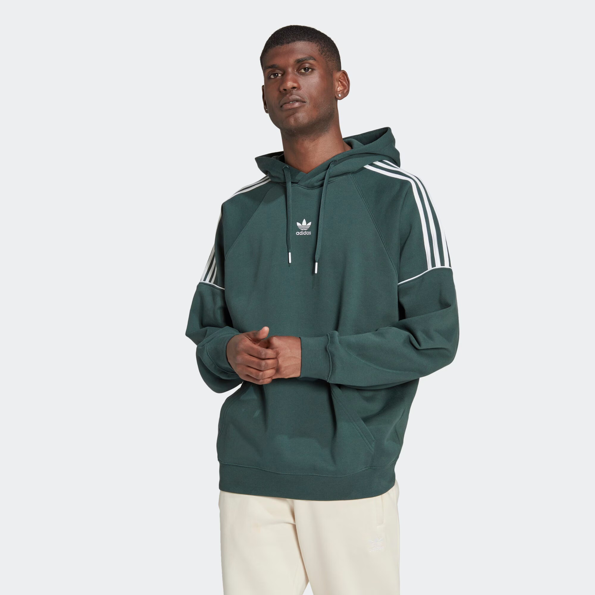 ADIDAS ORIGINALS Mikina tmavozelená / biela - Pepit.sk