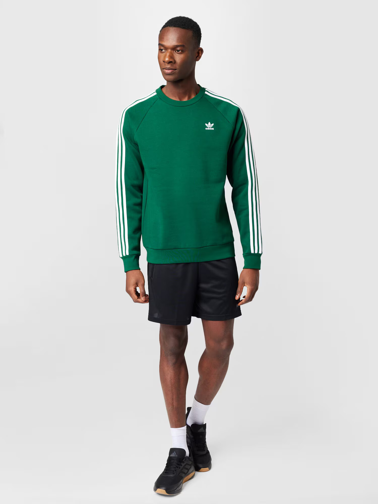 ADIDAS ORIGINALS Mikina tmavozelená / biela - Pepit.sk