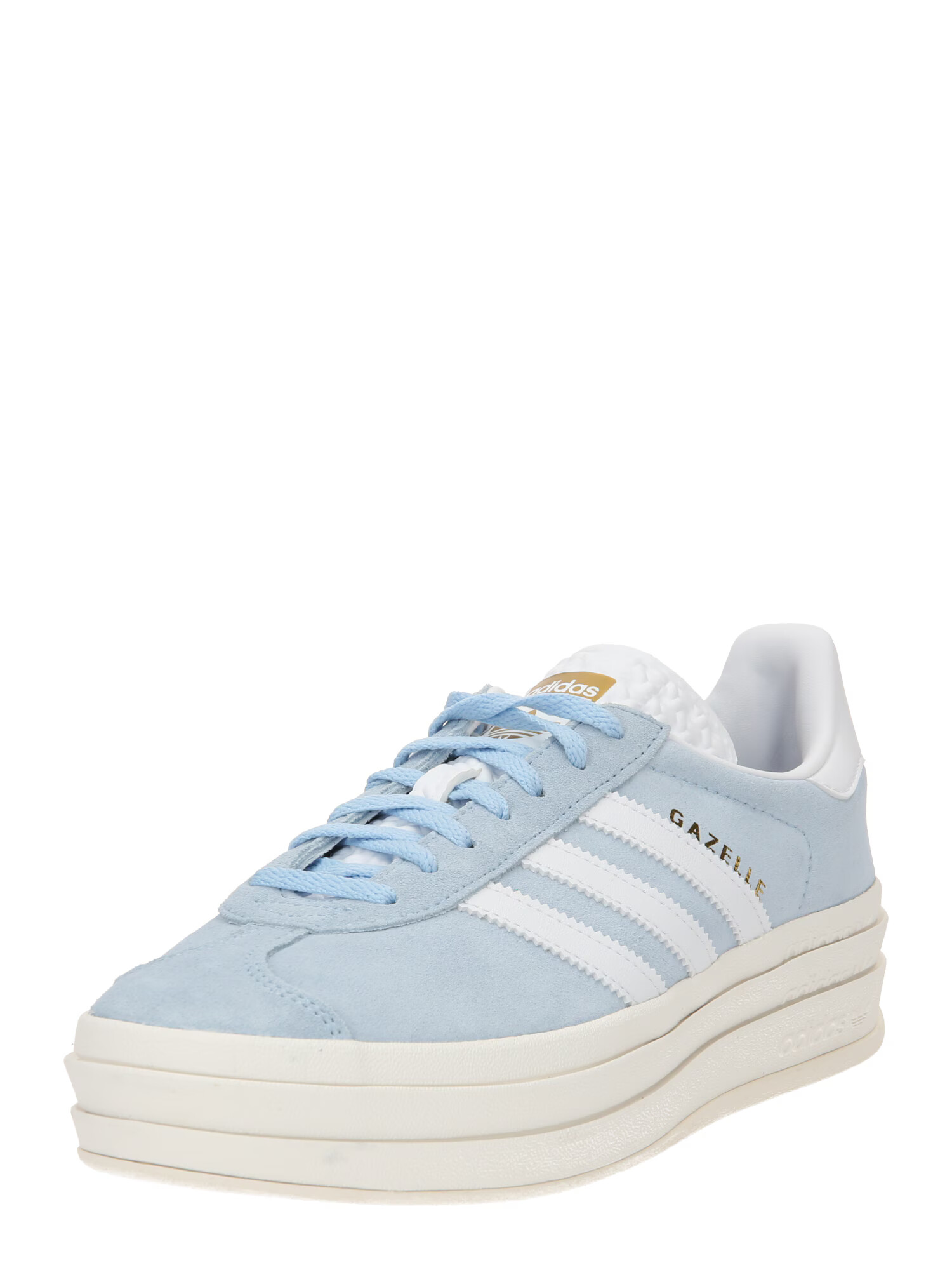 ADIDAS ORIGINALS Nízke tenisky 'GAZELLE BOLD ' svetlomodrá / zlatá / biela - Pepit.sk