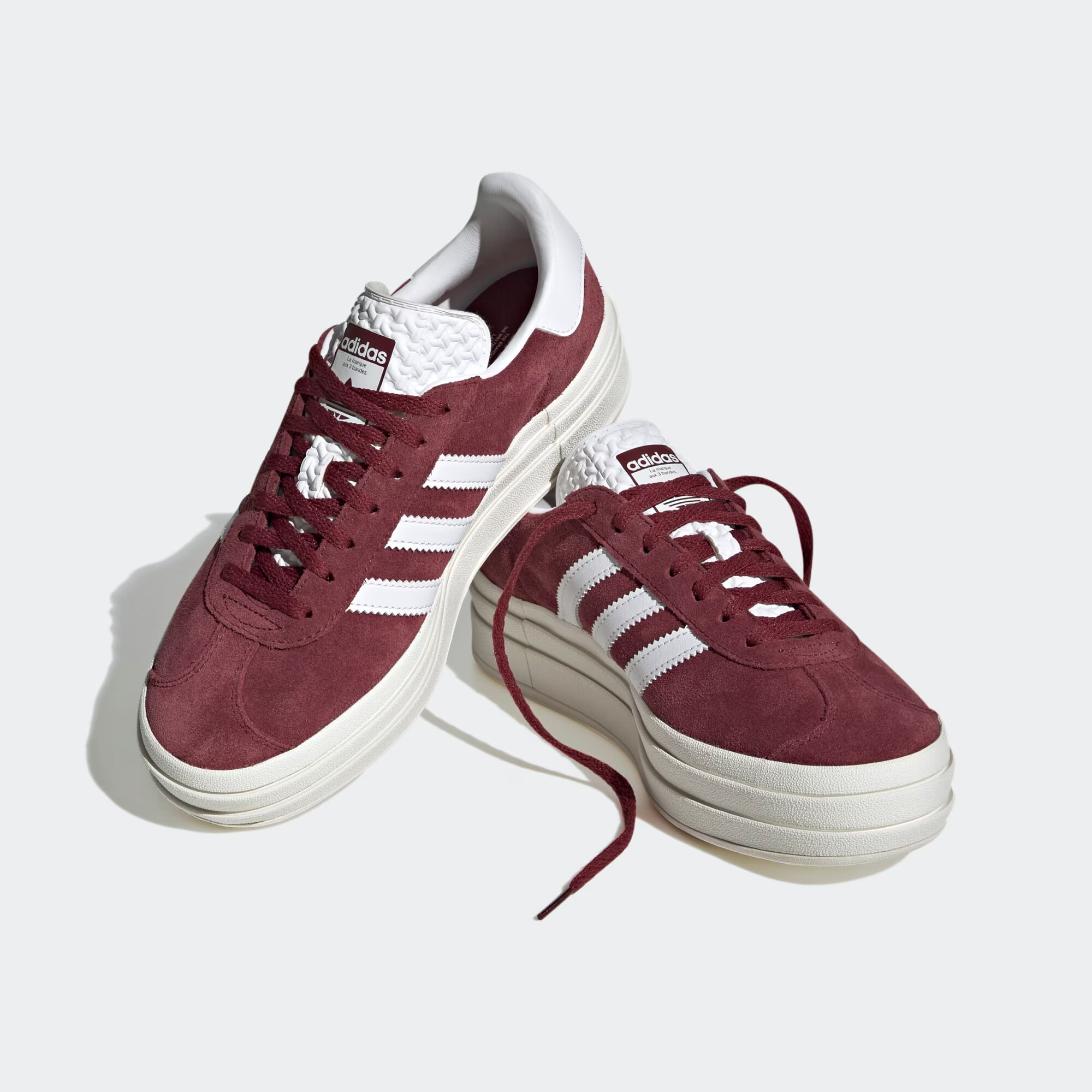 ADIDAS ORIGINALS Nízke tenisky 'Gazelle Bold' zlatá / tmavočervená / biela - Pepit.sk