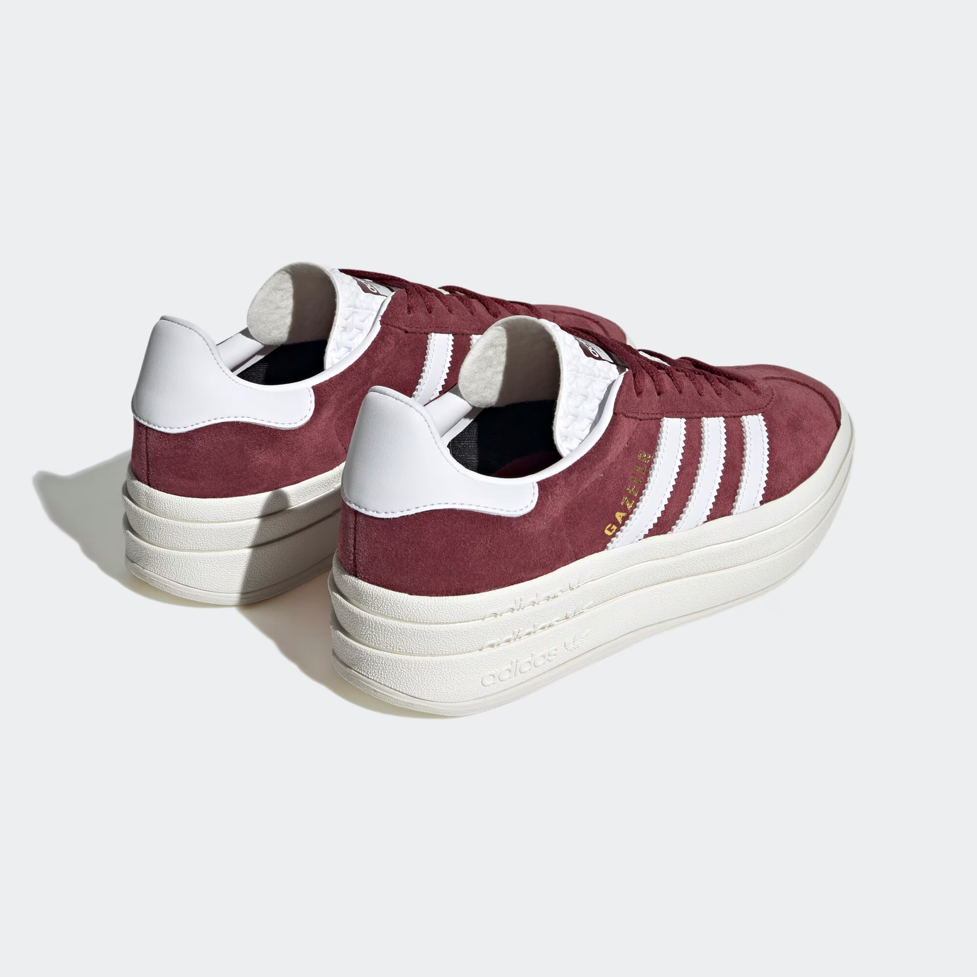 ADIDAS ORIGINALS Nízke tenisky 'Gazelle Bold' zlatá / tmavočervená / biela - Pepit.sk