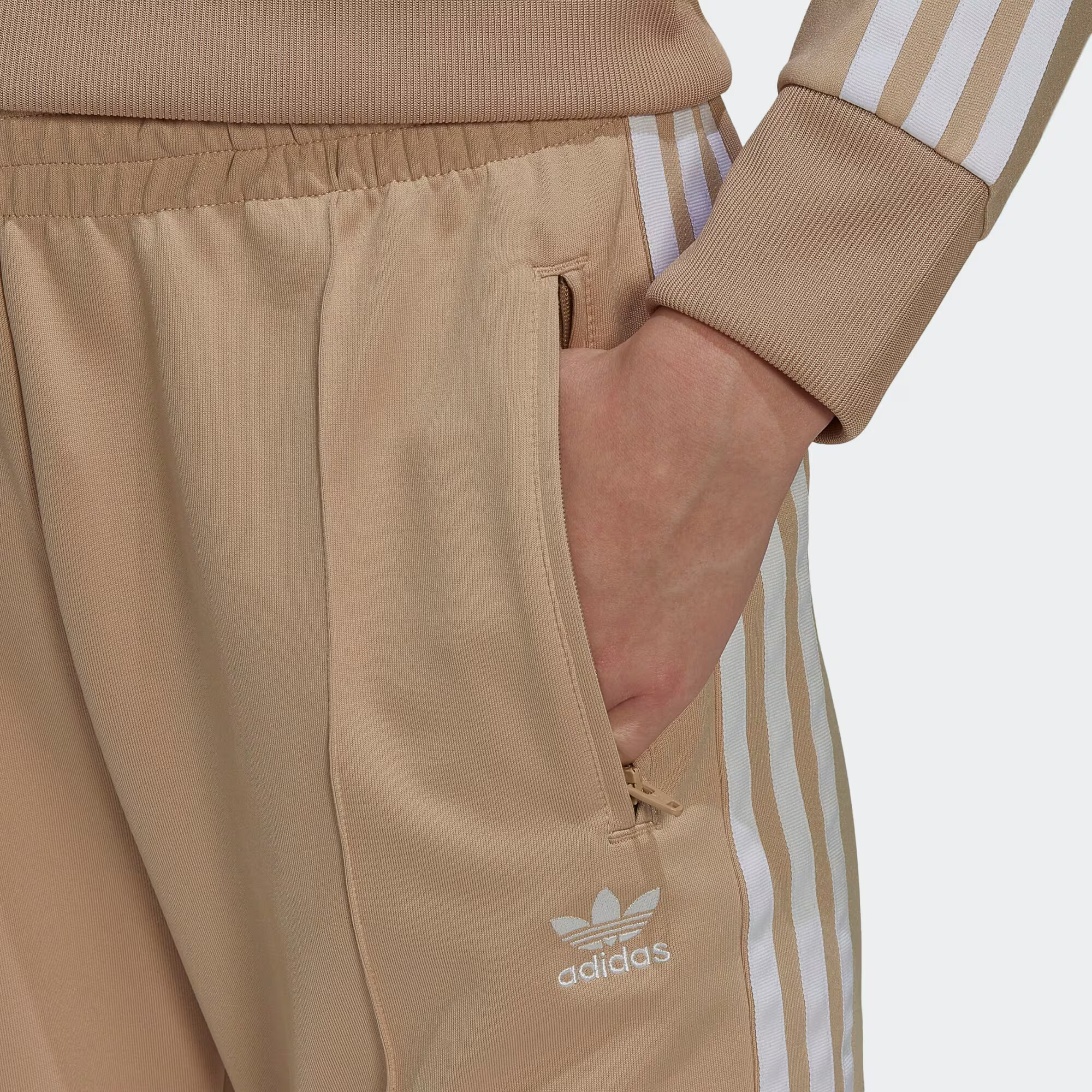 ADIDAS ORIGINALS Športové nohavice béžová / biela - Pepit.sk