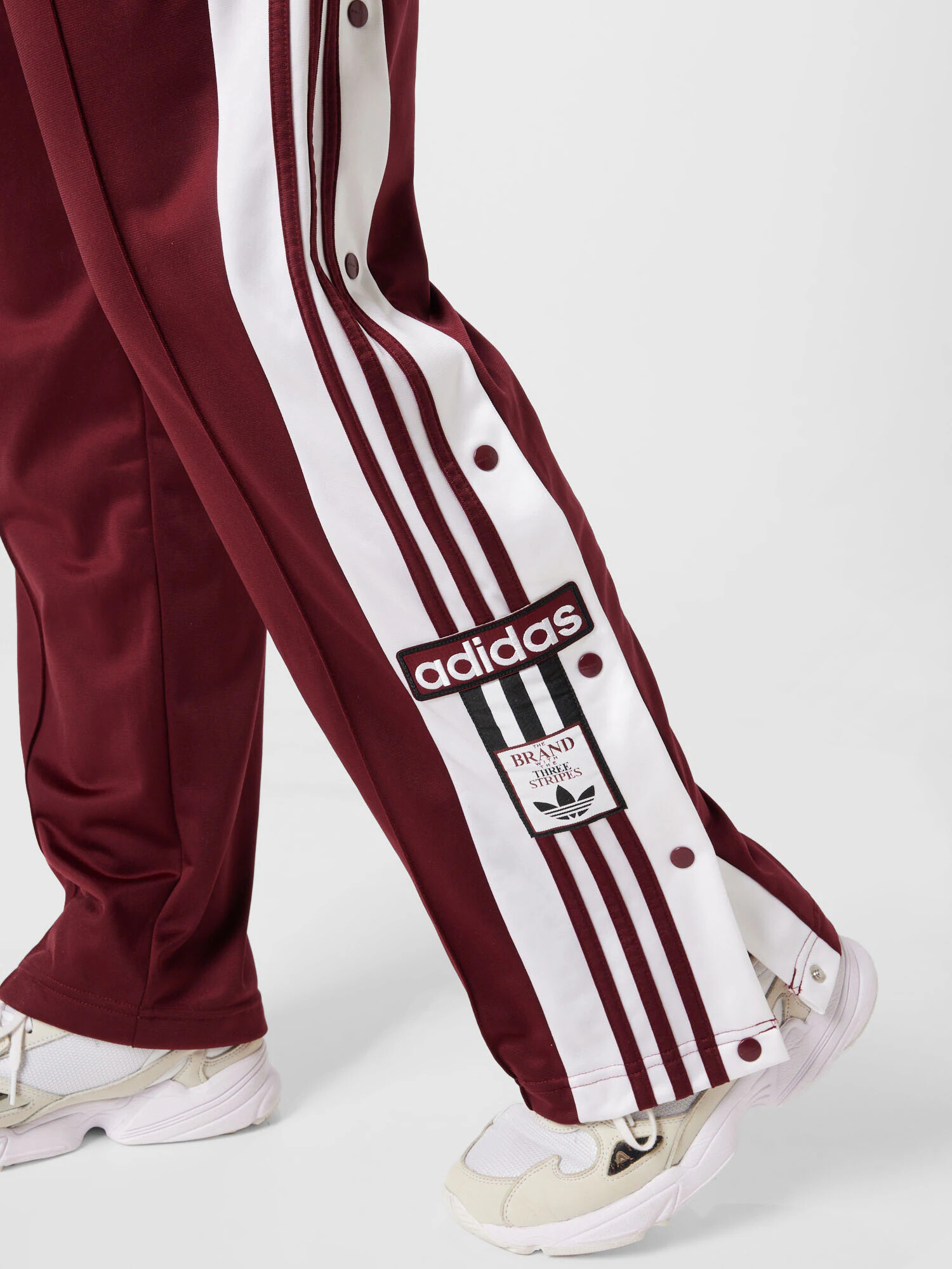 ADIDAS ORIGINALS Nohavice burgundská / čierna / biela - Pepit.sk