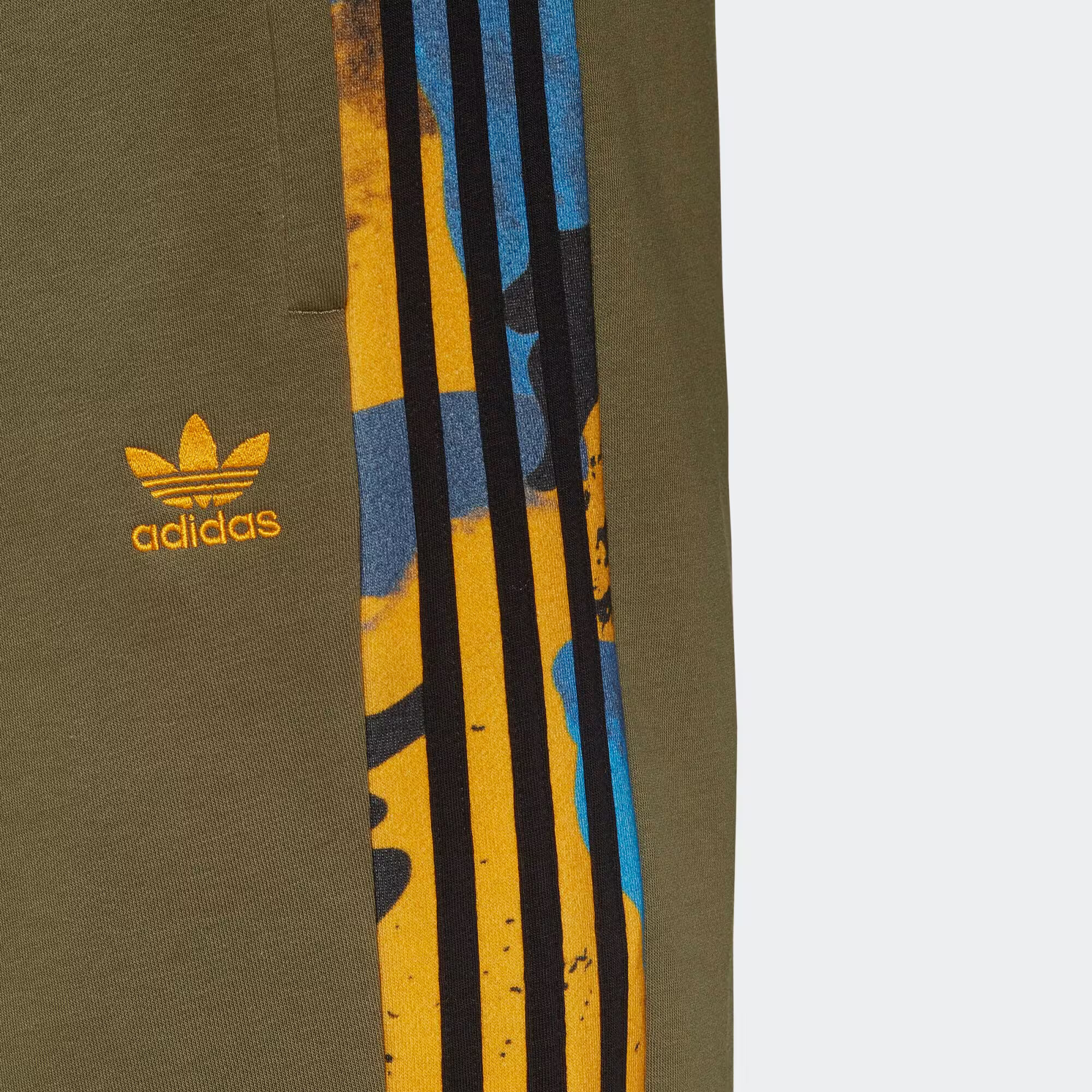 ADIDAS ORIGINALS Nohavice modrosivá / limetková / olivová / čierna - Pepit.sk