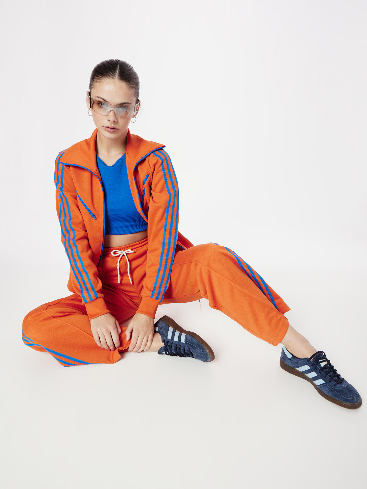 ADIDAS ORIGINALS Nohavice 'Montreal' kráľovská modrá / oranžová - Pepit.sk