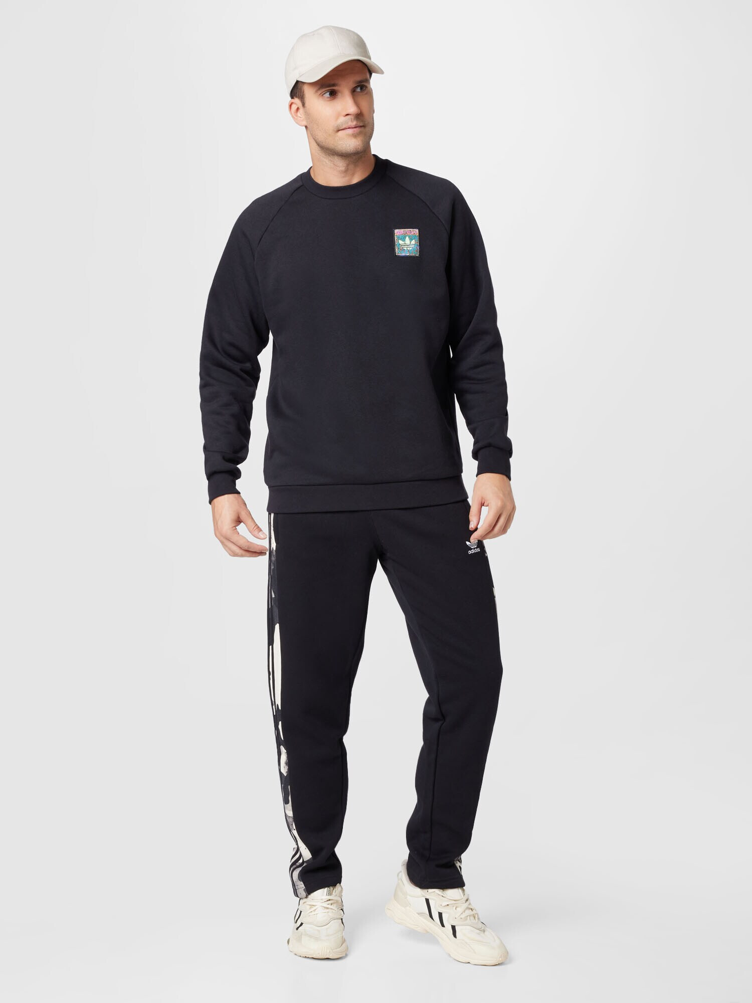 ADIDAS ORIGINALS Nohavice tmavosivá / čierna / biela - Pepit.sk